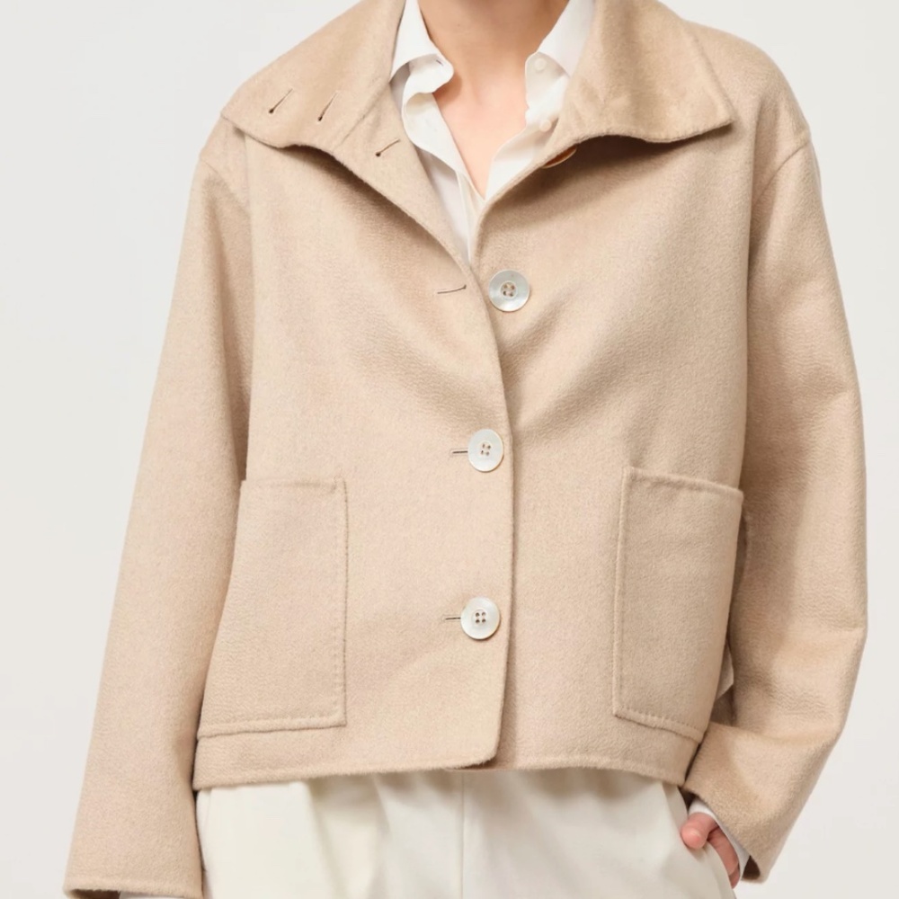 Nanna Pause Cashmere Enid Jacket in Beige Brown